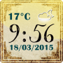 icon Vintage Clock Weather for Micromax Bolt Q381