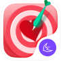 icon Valentine red heart theme for Samsung Galaxy Tab 3 Lite 7.0