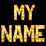 icon 3D My Name Live Wallpaper for bq BQ-5204 Strike Selfie