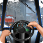 icon Drive Snowplow in City