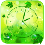 icon Spring Leaves Clock