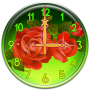 icon Roses Clock Widget