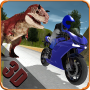 icon Jurassic Dinosaur Moto Racing