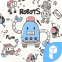 icon Doodle Robot Launcher theme for Doogee Shoot 1
