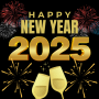 icon Happy new year 2025