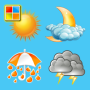 icon Weather and Seasons Cards for blackberry DTEK50