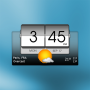 icon 3D flip clock & weather