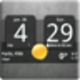 icon Sense Analog Clock Widget Dark